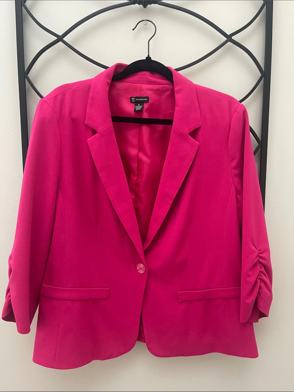 Pink 3/4 Sleeve Blazer